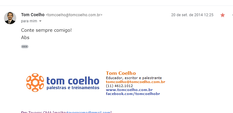 tom coelho e sua amizade