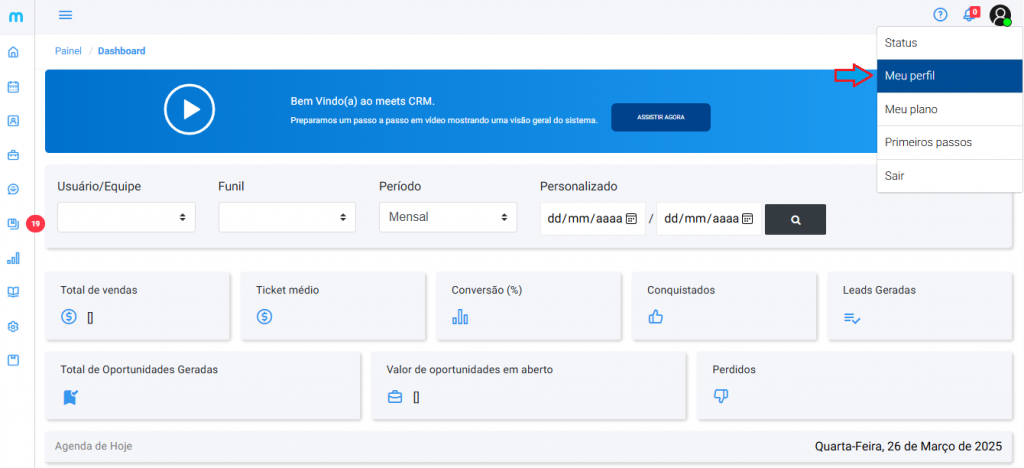 Meets CRM Integração de API